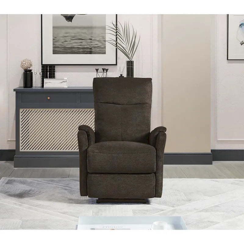 Power Recliner Chair with USB Charging Port and Fabric Upholstery