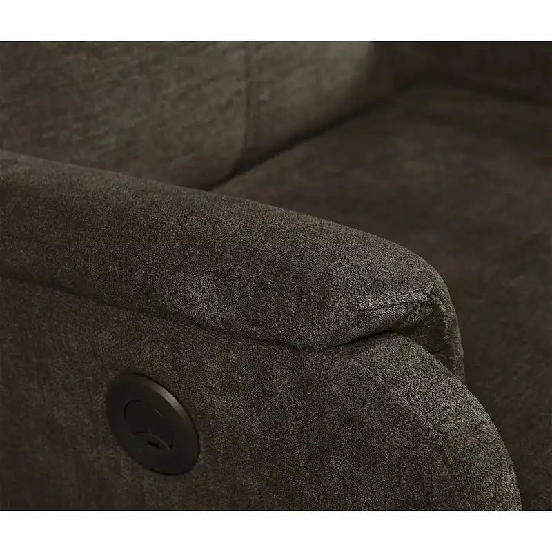 Power Recliner Chair with USB Charging Port and Fabric Upholstery