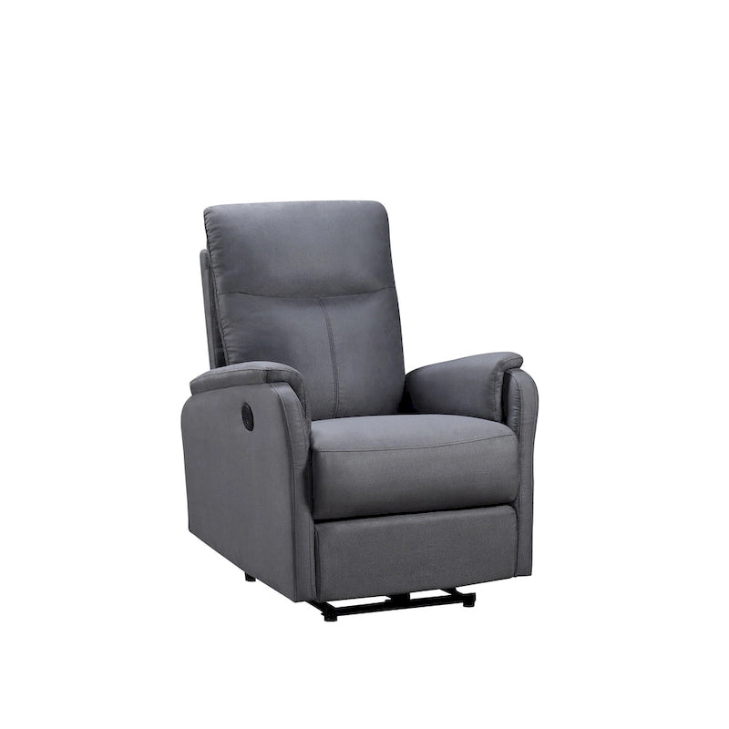 Power Recliner Chair with USB Charging Port and Fabric Upholstery