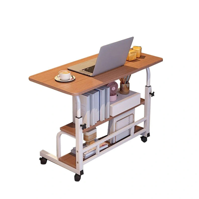 31.5 Mobile Standing Desk, Adjustable Height Portable Rolling Desk Small Computer Desk, Mobile Stand Up Desk W/Wheels