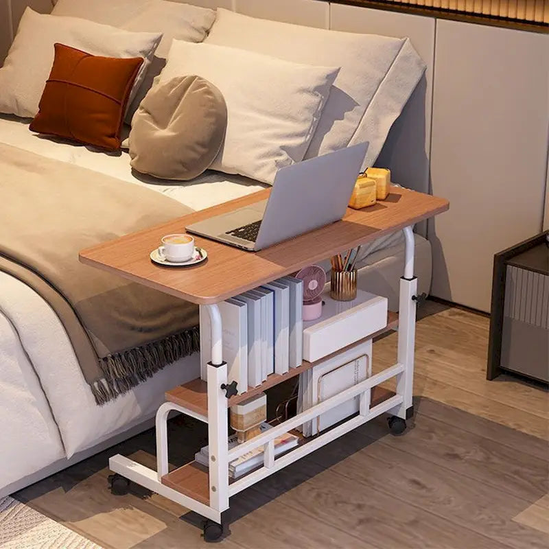 31.5 Mobile Standing Desk, Adjustable Height Portable Rolling Desk Small Computer Desk, Mobile Stand Up Desk W/Wheels