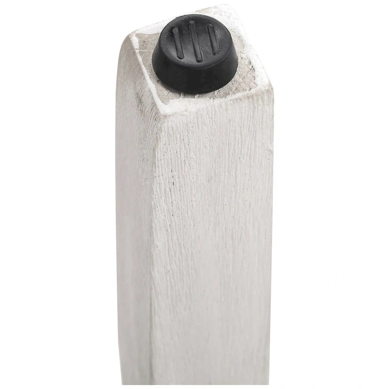 Upholstered Polyester Saddle Seat Counter Stool Antique White Rubberwood Legs