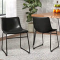 Faux Leather Bar Stool with Ergonomic Backrest and Metal Legs