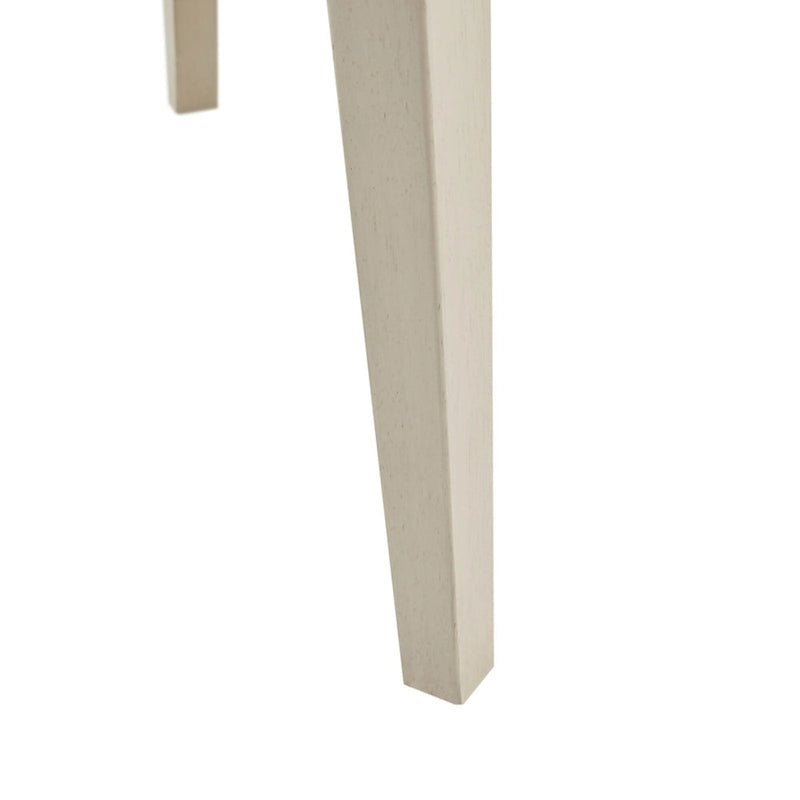 Wingback Upholstered Dining Side Chair with Solid Wood Legs, Cream Grey