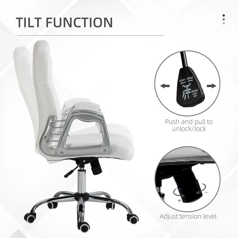 Button Tufted Velvet Desk Chair with Swivel Wheels and Adjustable Height