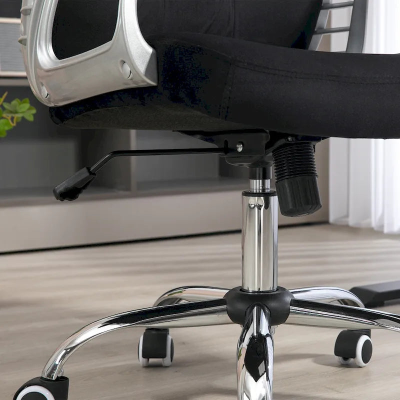 Button Tufted Velvet Desk Chair with Swivel Wheels and Adjustable Height