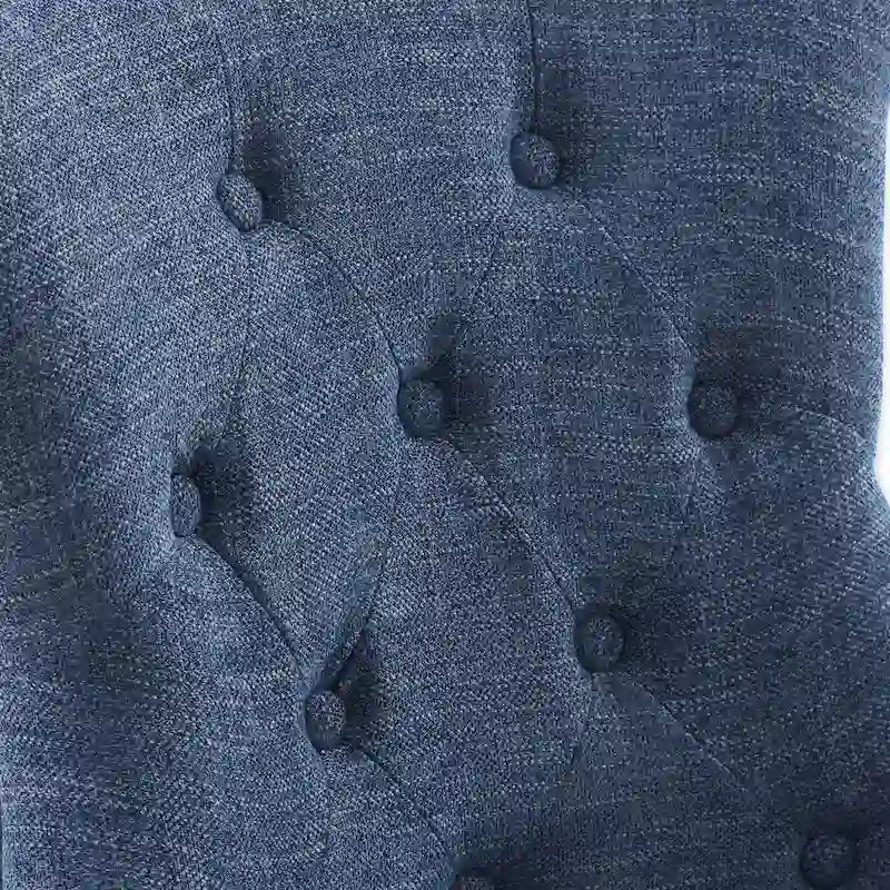 Office Chair with Wheels, Adjustable Height, Linen Fabric Upholstered Computer Desk Chair Swivel