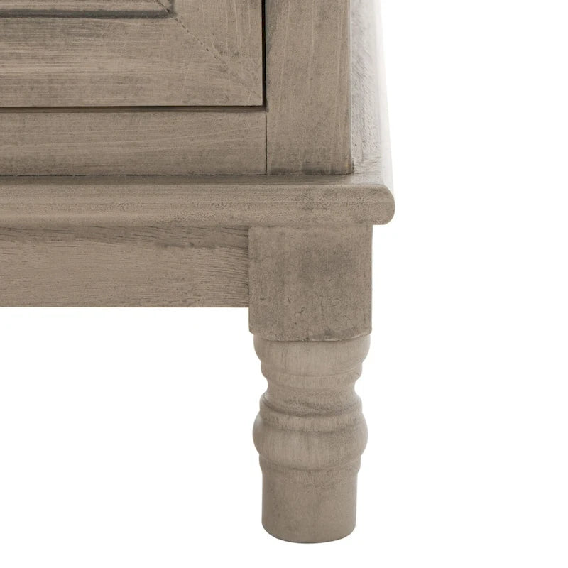 Farmhouse 2-Door 2-Drawer Sideboard with Carved Turned Legs Distressed Finish