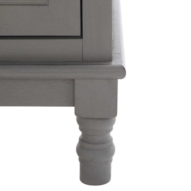 Farmhouse 2-Door 2-Drawer Sideboard with Carved Turned Legs Distressed Finish