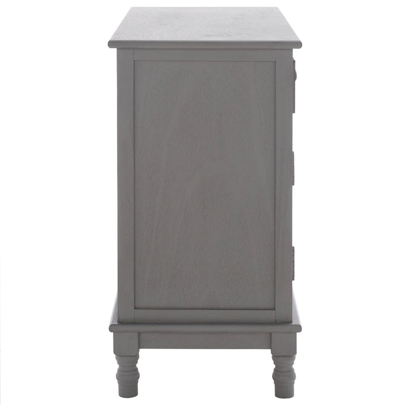Farmhouse 2-Door 2-Drawer Sideboard with Carved Turned Legs Distressed Finish