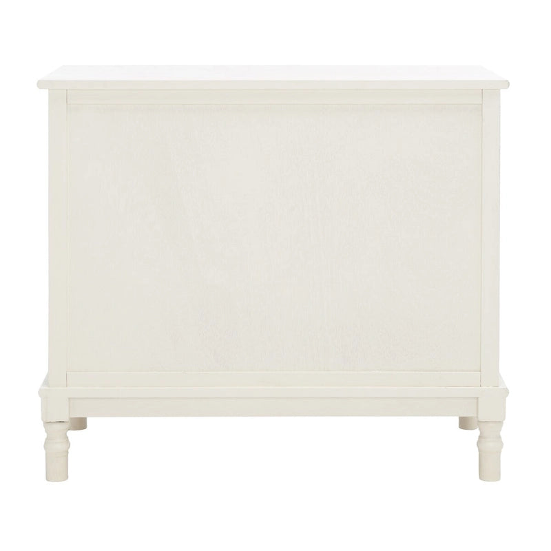 Farmhouse 2-Door 2-Drawer Sideboard with Carved Turned Legs Distressed Finish