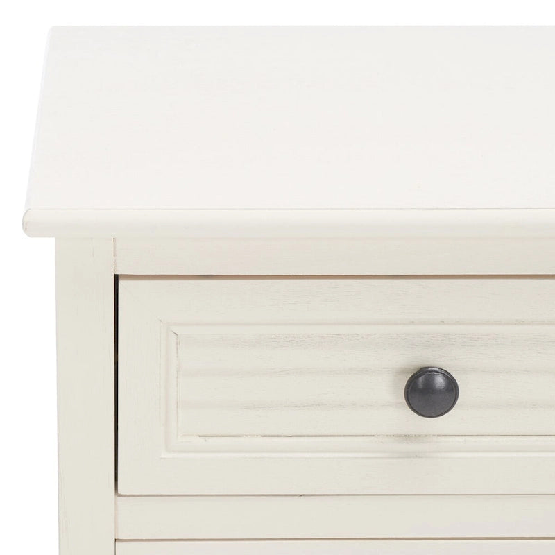Farmhouse 2-Door 2-Drawer Sideboard with Carved Turned Legs Distressed Finish