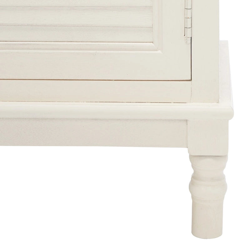 Farmhouse 2-Door 2-Drawer Sideboard with Carved Turned Legs Distressed Finish