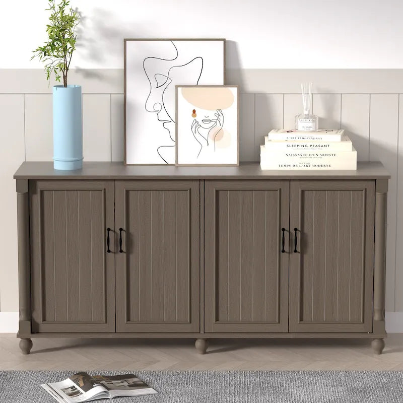 Sideboard Kitchen Buffet Coffee Bar Cabinet Accent Storage Cabinet Server Table