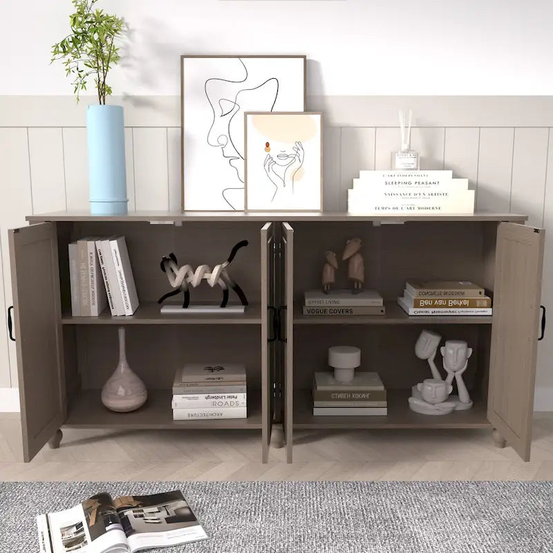 Sideboard Kitchen Buffet Coffee Bar Cabinet Accent Storage Cabinet Server Table